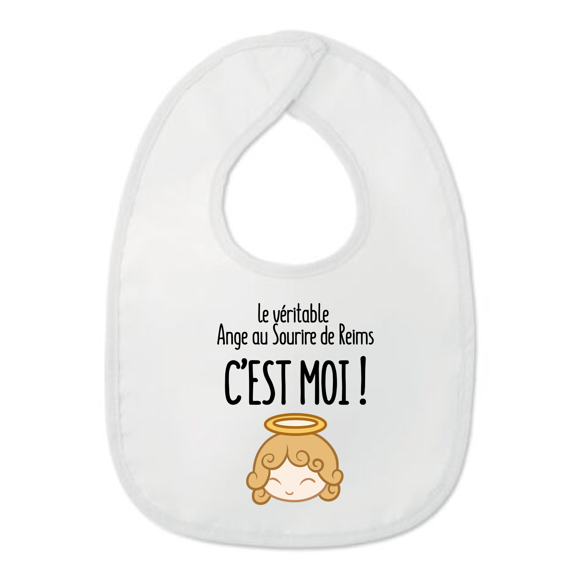 bavoir bébé ange au sourire
